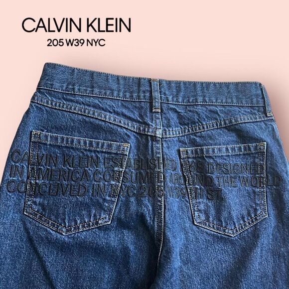 calvin klein 205w39nyc embroidered logo jeans - Main Image